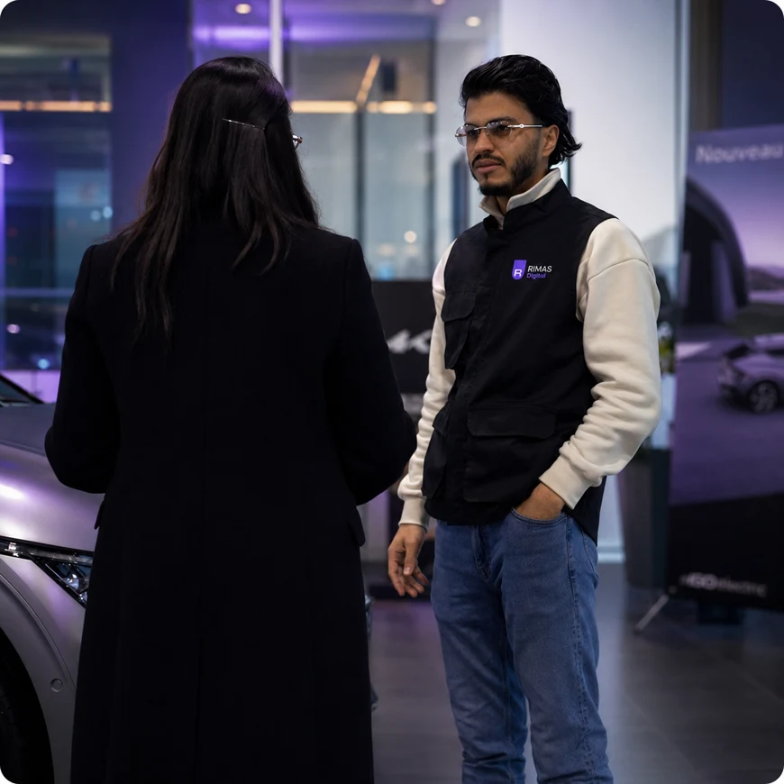 L’équipe de l’agence digitale RIMAS Digital en intervention à Tanger, Maroc
